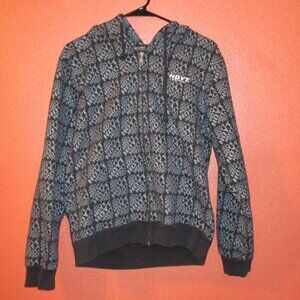 Hoyt Archery Bow Men Small Black Gray Full Zip Warm Long Sleeve Hooded Jacket